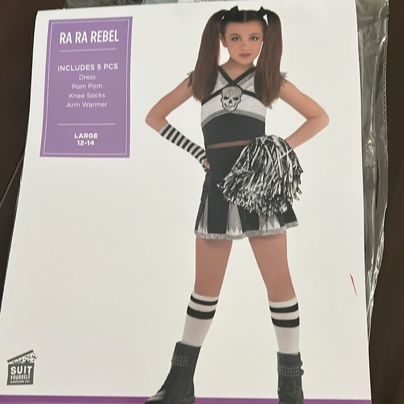 Ra Ra Rebel Girls Cheerleader Costume - Picture 6 of 6